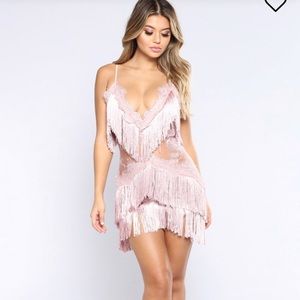 Fringe & Lace Showstopper Dress